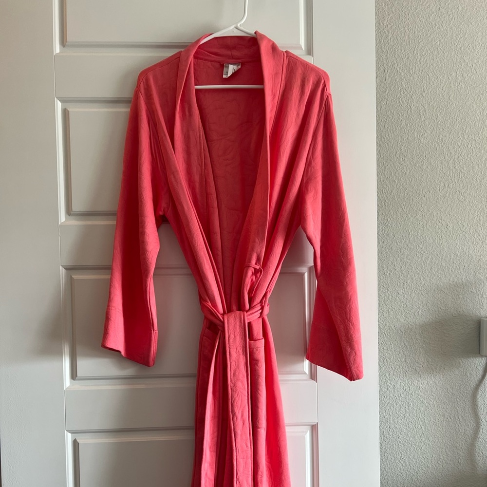 Pink bath robe